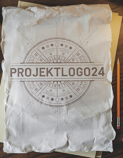 kartka pomiętego papieru firmowego z logo firmy projektlogo24.pl